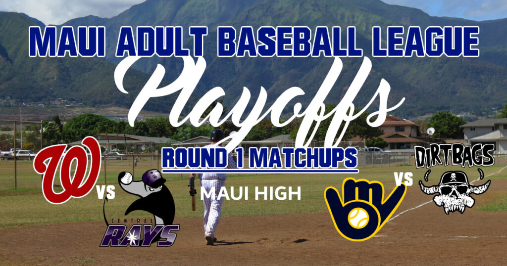 Playoffs set to begin Maui Adult Baseball League